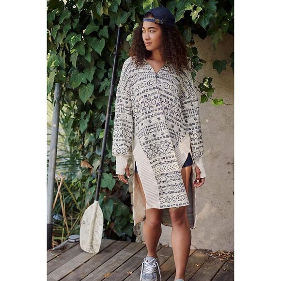 Free People Tops - Free People Hole In One Half Zip Size M